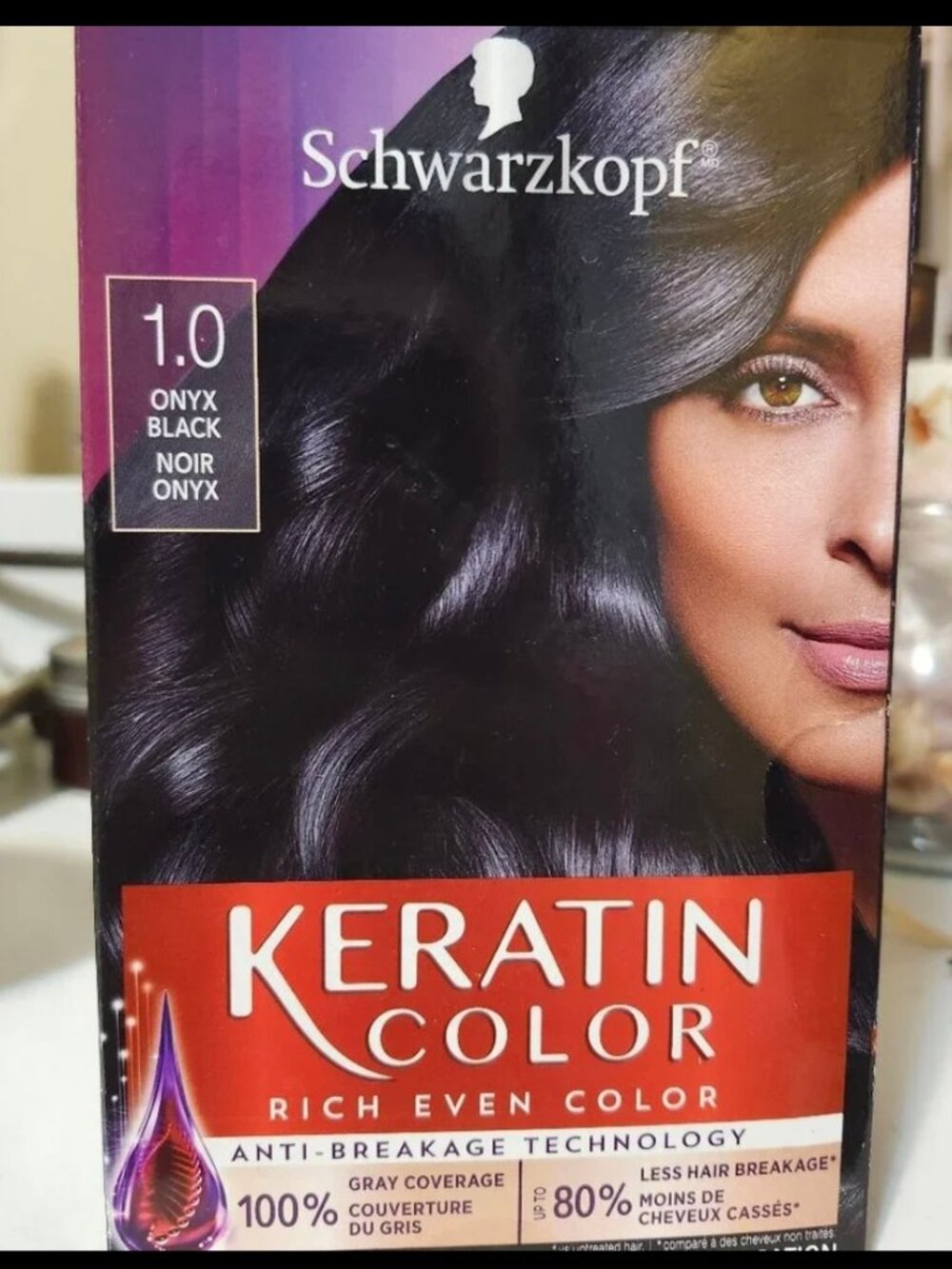 Schwarzkopf Black Permanent Keratin Colour - Brand New in Box